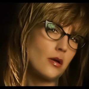 Caroline Abrams Fait Main en France black cat eye frame, champagne color temple